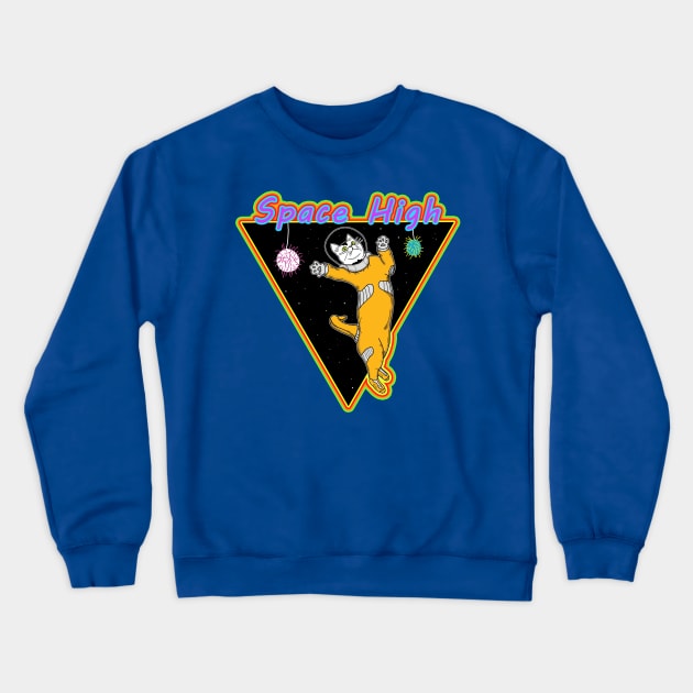 Space Cat Crewneck Sweatshirt by PLS